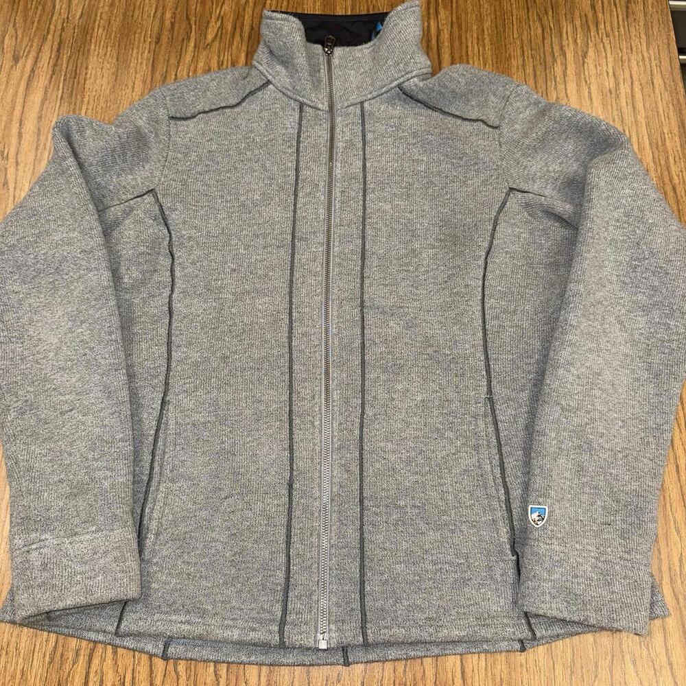 KUHL Mountain Culture Full Zip Sweater Jacket Size XL “Born in the Mountains”